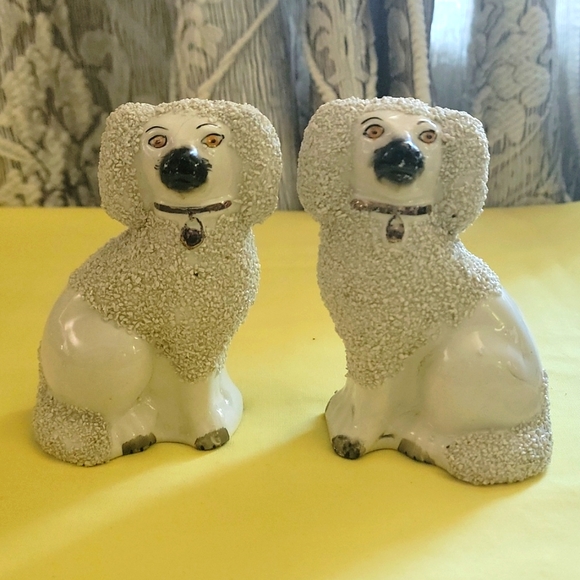 Other Vintageantique English Staffordshire Poodle Figurines Poshmark